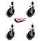 Service Caster 5 Inch Thermoplastic Wheel 1-5/8 Inch Expanding Stem Caster with Brakes, 4PK SCC-EX05S510-TPRS-SLB-158-4 - alternate 4